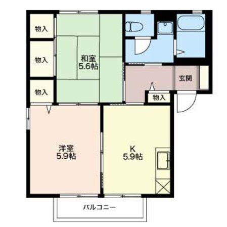 シャルマンアベニールＣの物件間取画像